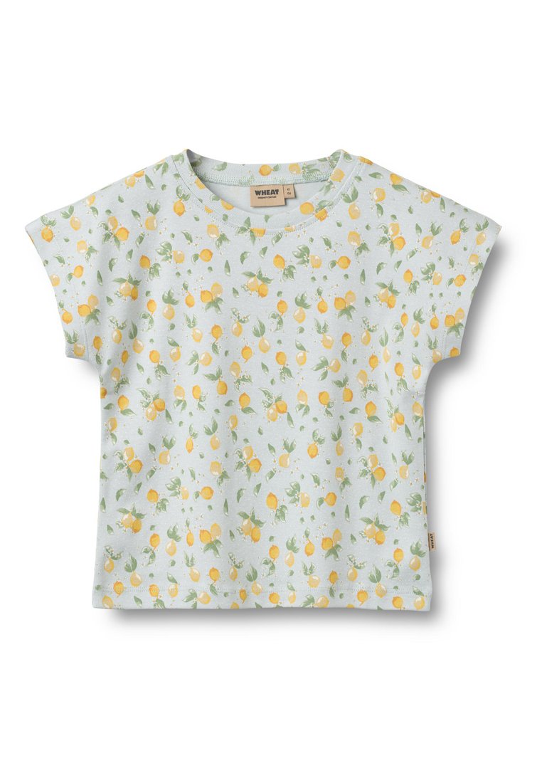 Wheat T-shirt print blauw Wheat T-shirt print blauw