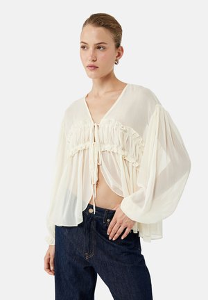 RUFFLE - Bluse - beige