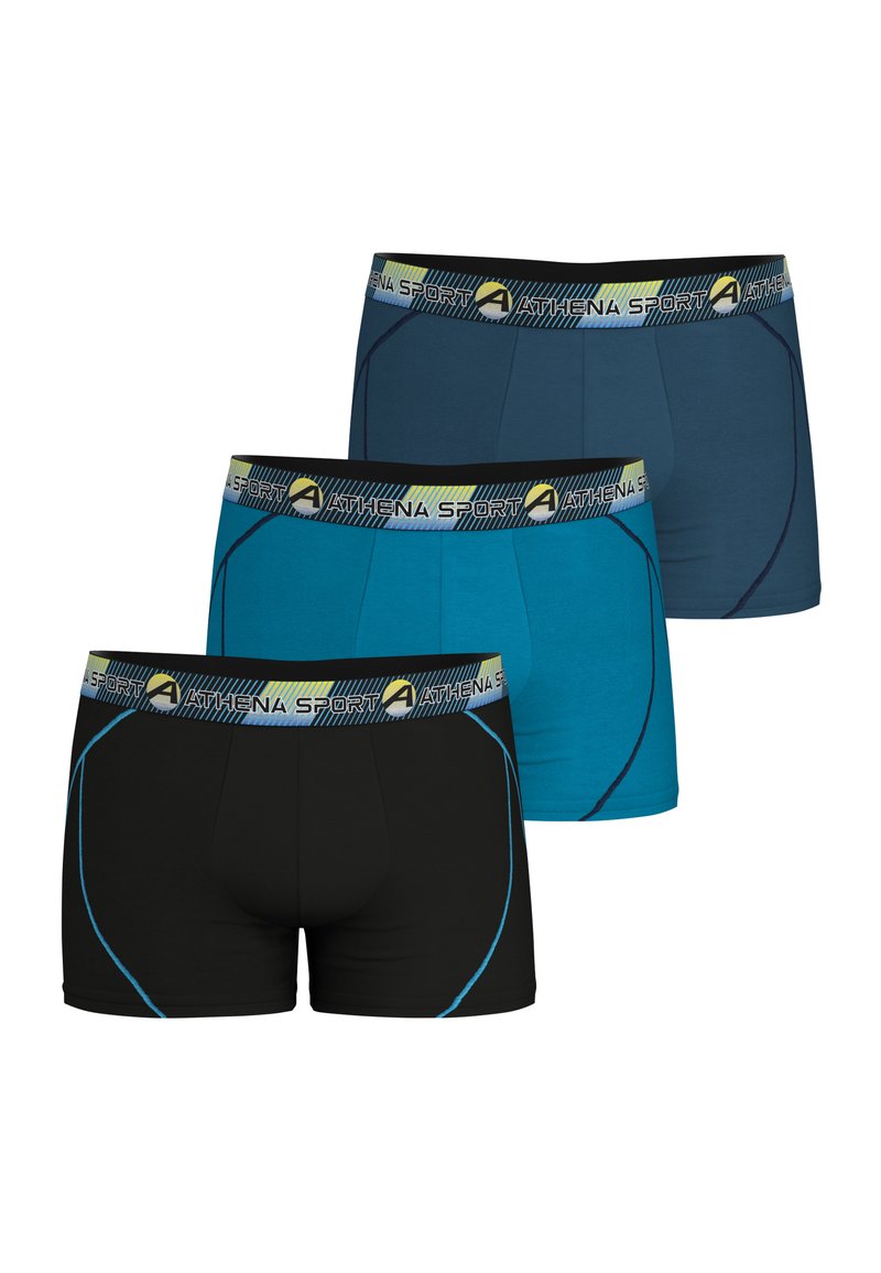 Athena LOT DE 3 TRAINING - Boxers - noir lac croisière