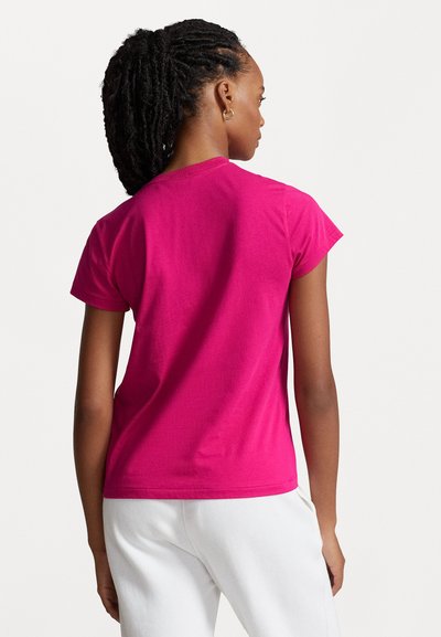 Polo Ralph Lauren COTTON JERSEY CREWNECK T-SHIRT - Navadna majica - pink sky