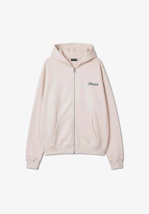 Pegador, PEGADOR OVERSIZED SWEAT JACKE CARLOFORTE - Felpa con zip - cream