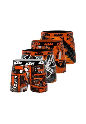 4 PACK PRINTED KTM - Boxers - orange noir blanc