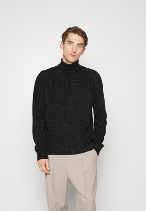BARBOUR ESSENTIAL TISBURY HALF ZIP - Strickpullover - black