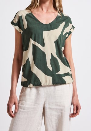 Blouse - mottled green
