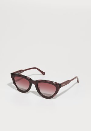 CHLOÉ Sonnenbrille - violet/burgundy/red