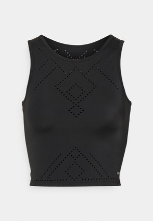 TANK CROP NAIRA - Top - black