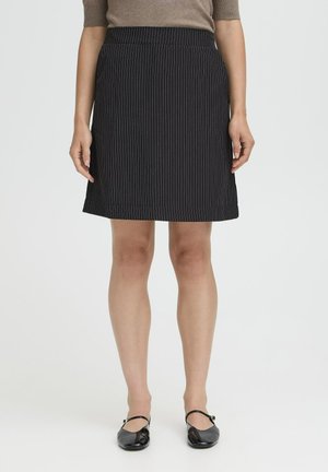 MMDINA PINSTRIPED - A-snit nederdel - black mix