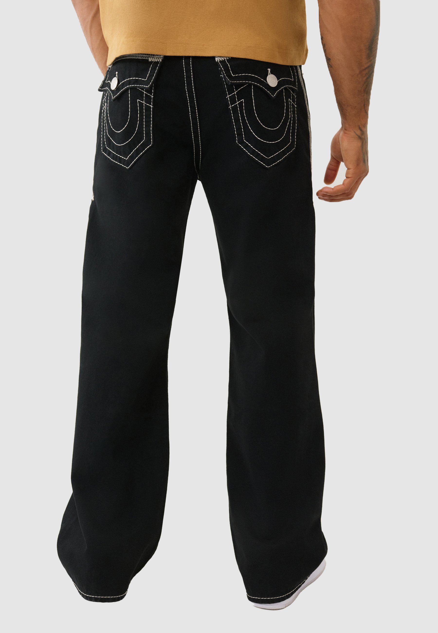 True Religion VINNY BAGGY - Jeans Relaxed Fit - body rinse black