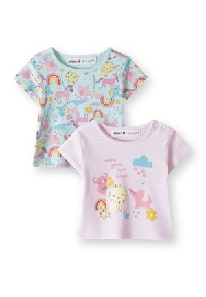 2 PACK  - Darila za dojenčke - teal light pink