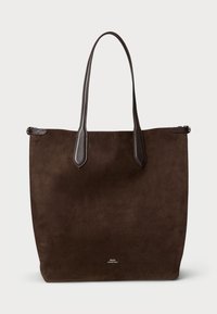 BELLPORT SUEDE NORTH SOUTH TOTE - Kandekott - chocolate/tobacco