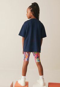 Next SET - Leggings - Pantaloni - navy blue glitter shapes