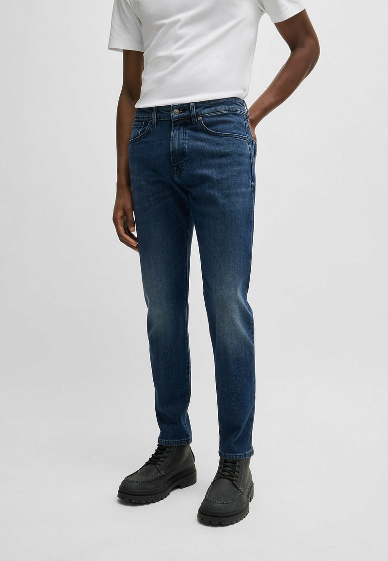 BOSS - RE MAINE - Straight leg jeans - dark blue twelve, Enlarge