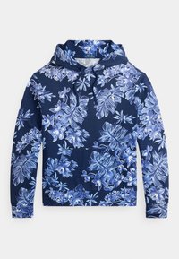 TROPICAL-PRINT SPA TERRY HOODIE - Ikdienas džemperis - tropical newport navy