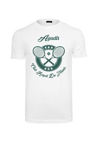 Mister Tee AGADIR CLUB ROYAL TEE - Nyomott mintás póló - white