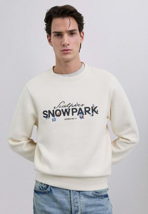 SNOWPARK EMB - Sudadera - off white