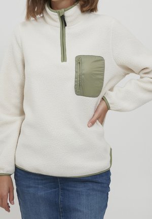 Fleece jacket - mottled beige