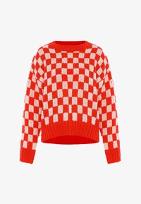 Ei valittu, weiss rot kariert