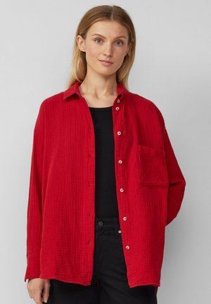s.Oliver Button-down blouse - mohnrot