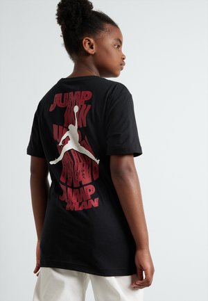 Jordan WAVY MOTION JUMPMAN UNISEX - Potiskana majica - black