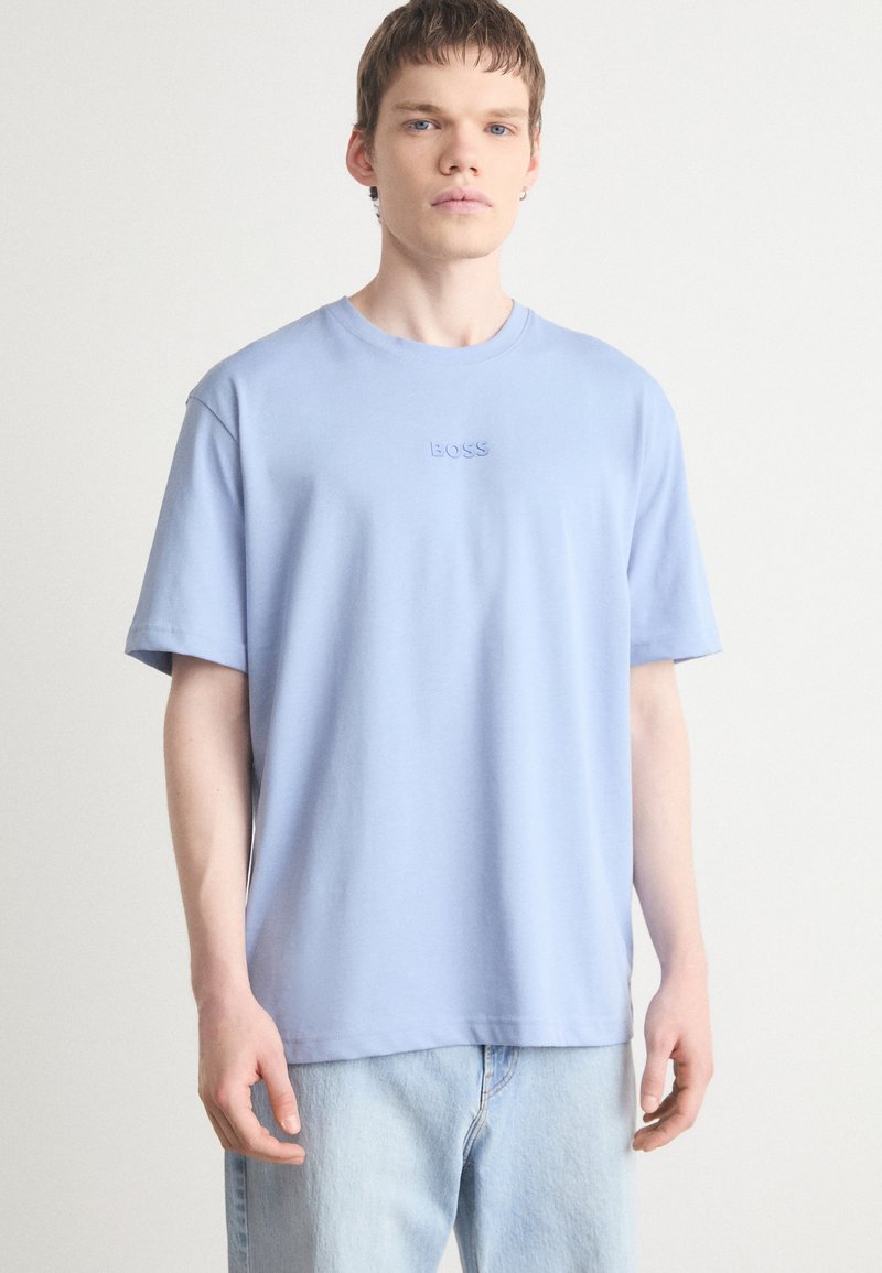 BOSS TEE - Jednoduché tričko - open blue