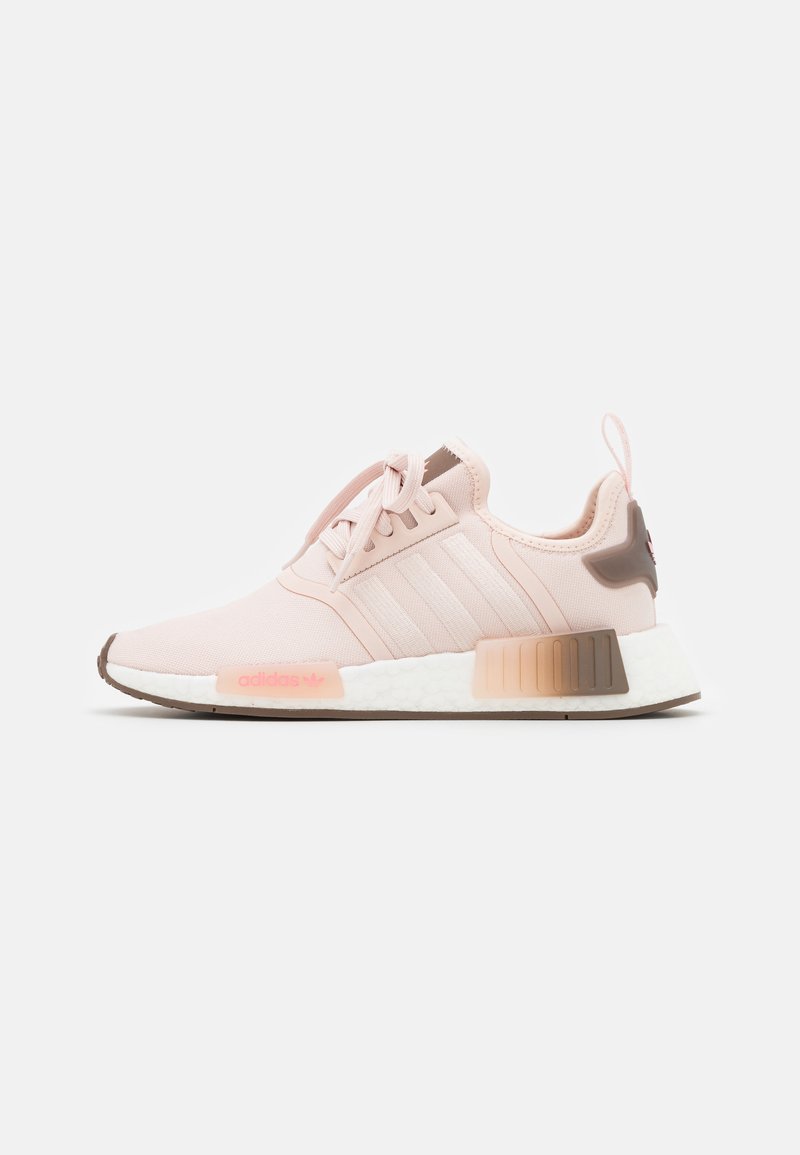 Adidas nmd r1 trainers white grey solar pink Clearance