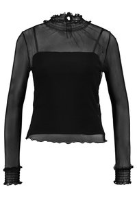 LADIES DOUBLE LAYER - Top dugih rukava - black
