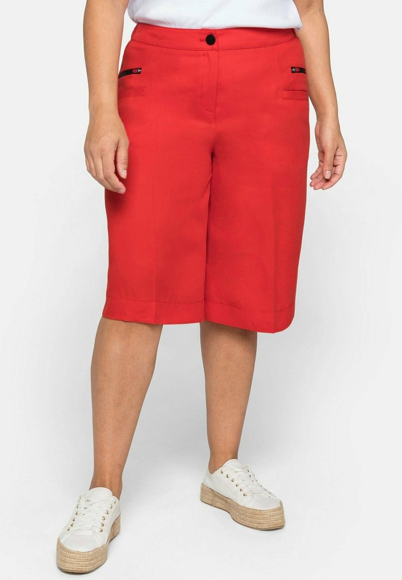 Damen Kleider | Sheego Shorts feuerrot/rot - JG52222 Damen Kleider | Sheego Shorts feuerrot/rot - JG52222