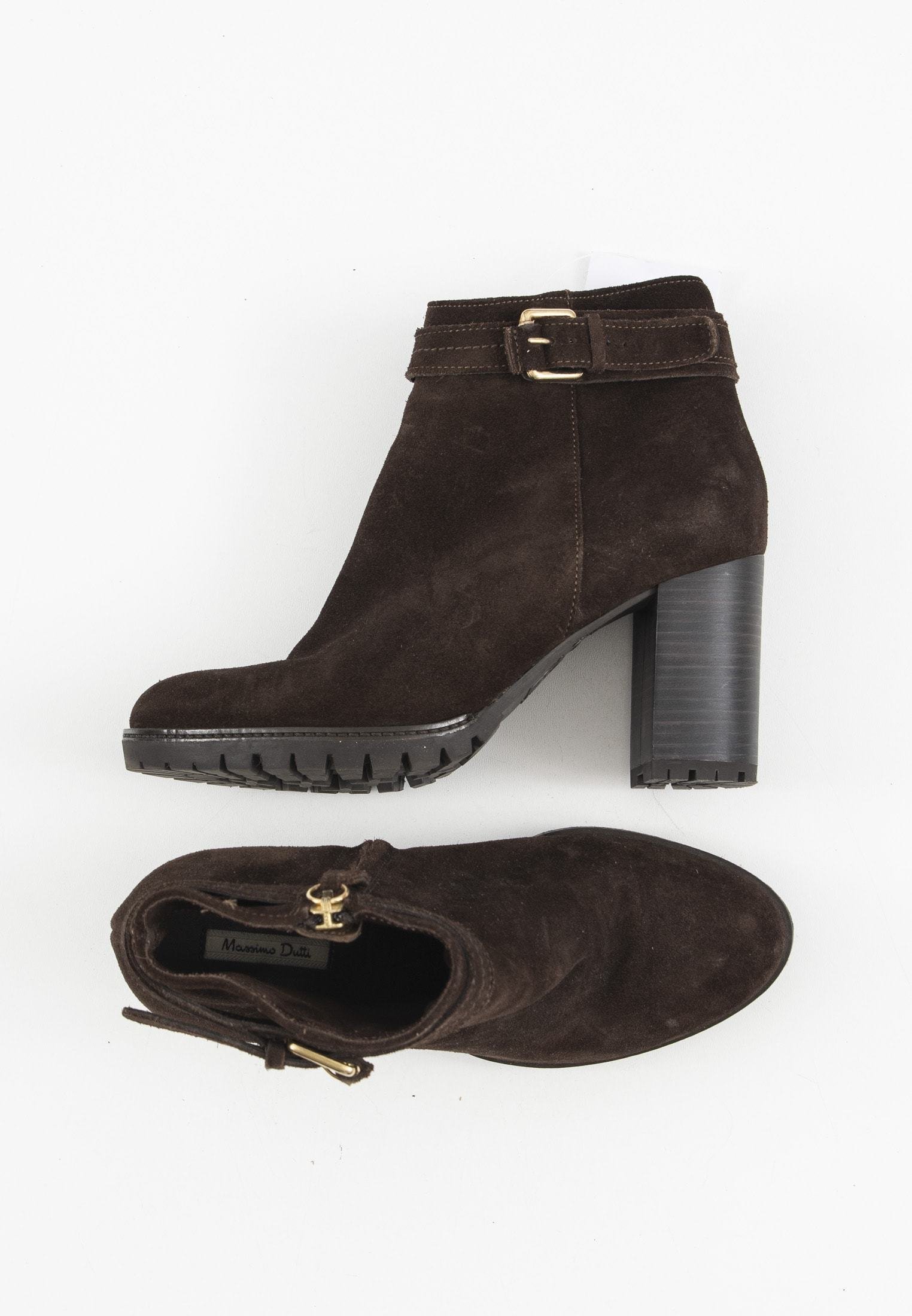 Massimo Dutti Botines de tacón - braun/marrón - Zalando.es