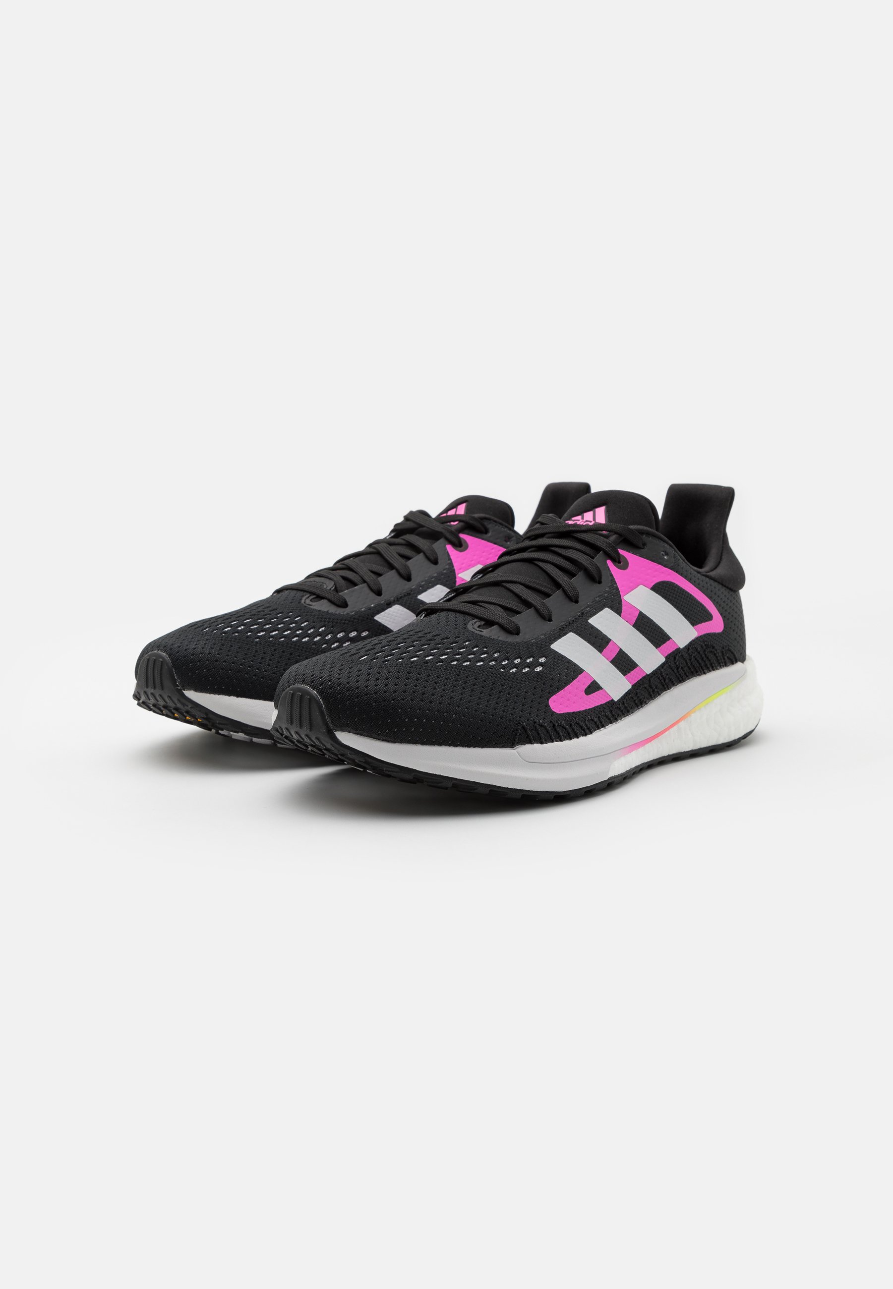 adidas Performance SOLARGLIDE 3 - Zapatillas de running neutras - core  black/footwear white/screaming pink/negro - Zalando.es