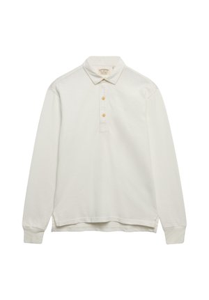 Superdry & Co, SUPERDRY CLASSIC PREPPY LONG SLEEVED TOP.. - Poloshirt - bone white