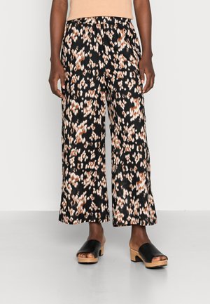 IRJAPW - Pantalon classique - black blurred leaf