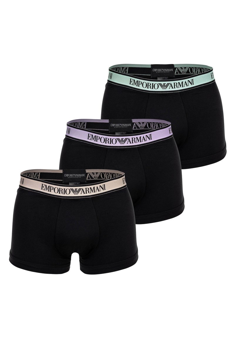 Emporio Armani PARIGAMBA 3 PACK - Boxer alsónadrág - nero nero nero black black black