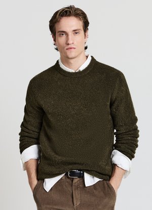 Calliope Strickpullover - verde militare