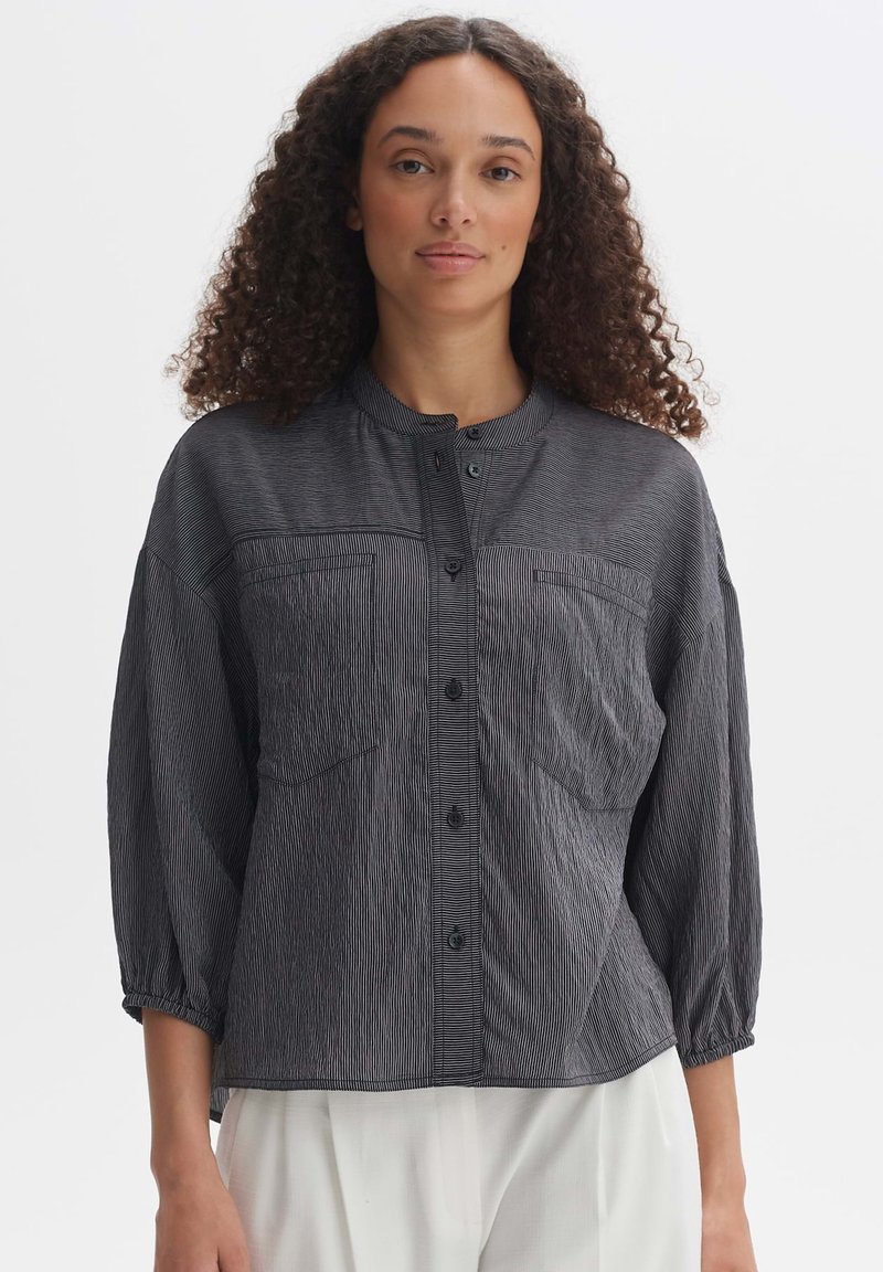 OPUS FINTRA - Button-down blouse - black