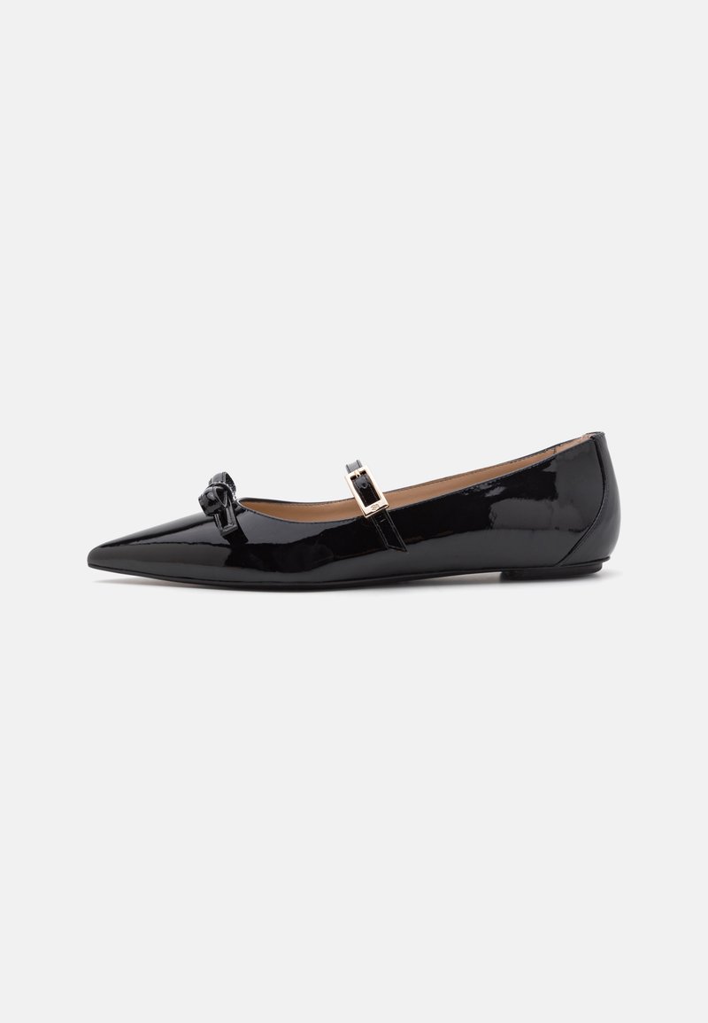 Stuart Weitzman FELICITY BOW MARY JANE FLAT - Ballerine con cinturino - black