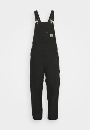 Carhartt WIP BIB OVERALL - Oldalzsebes nadrágok - black rinsed