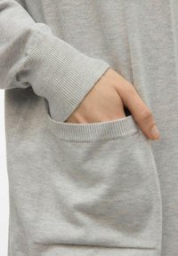 Vero Moda VMSILJE OPEN - Vest - light grey melange