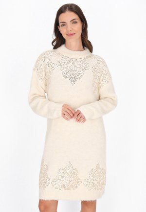 Rochie tricotată - cream