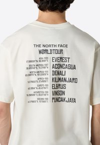 The North Face Print T-shirt - white dune anthracite g