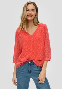 s.Oliver MIT SMOK DETAIL - Blouse - hellorange