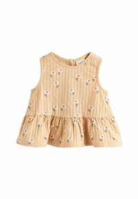 Next 2 PIECE SET - REGULAR FIT - Stickad klänning - beige floral