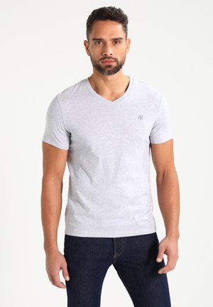 BASIC V-NECK - T-shirt basic - grey
