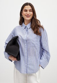 STRIPE - Button-down blouse - blue white stripe