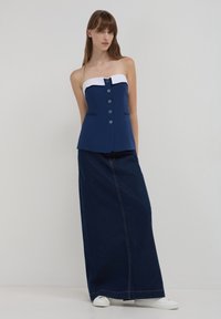 Calliope GILET BOUTONNÉ - Top - bleu