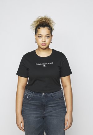 ROUND TEE - T-shirt con stampa - black