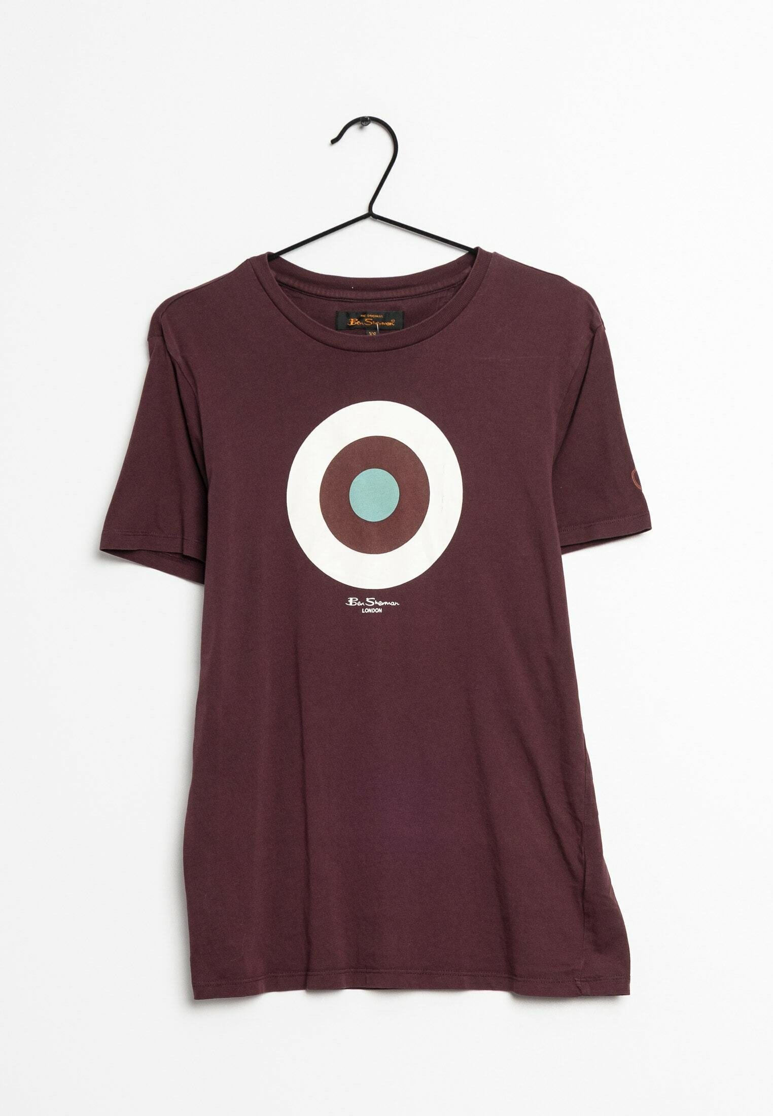 Ben Sherman Print T-shirt purple/light brown (Pre-owned) Zalando