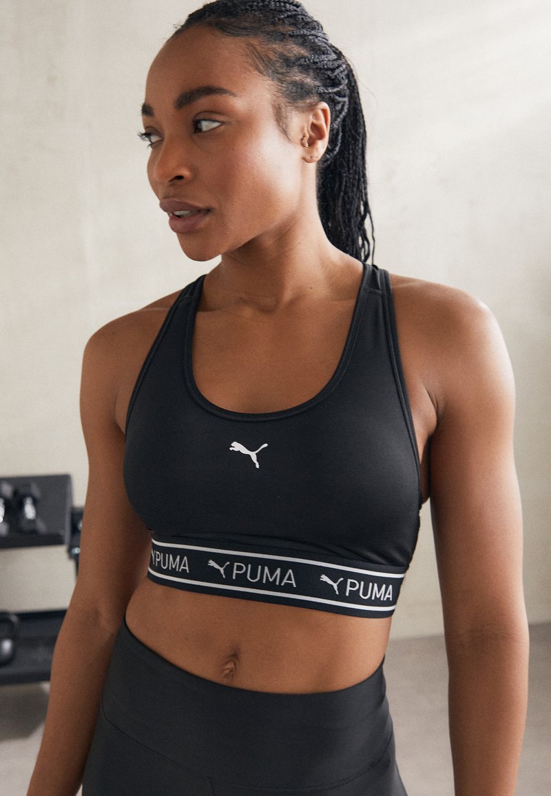 Puma - KEEPS ELASTIC BRA - Sport-BH mit mittlerer Stützkraft - black, Vergrößern