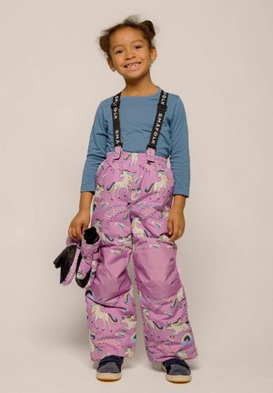 Småfolk, SKI PANTS WITH UNICORNS - Pantalón de nieve - sweet lilac