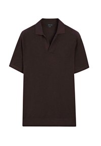 LIGHTWEIGHT V-NECK - Poloshirt - bordeaux