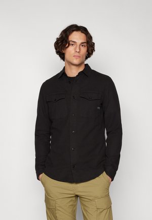 SLIM SHIRT - Vapaa-ajan kauluspaita - black